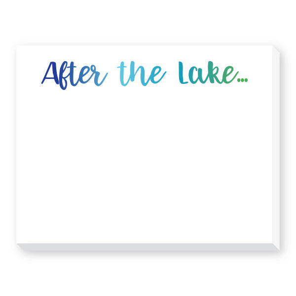 After the Lake Dittie Notepad