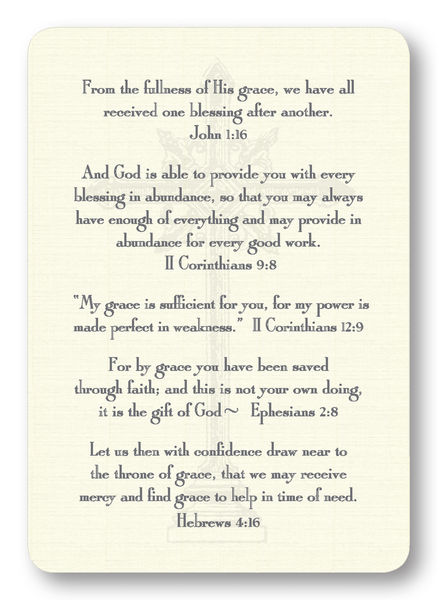 Verses on Grace Prayer Enclosure Cards