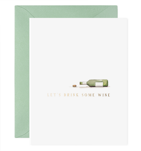 Drink Wine Greeting Card