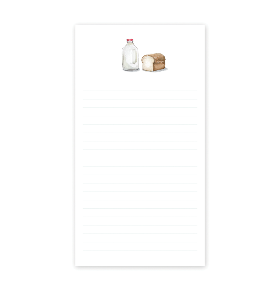 Milk and Bread Notepad