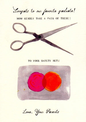 A Hole in Your Safety Net Graduation  Card