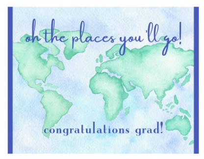 Graduation Oh The Places You"ll Go Single Card