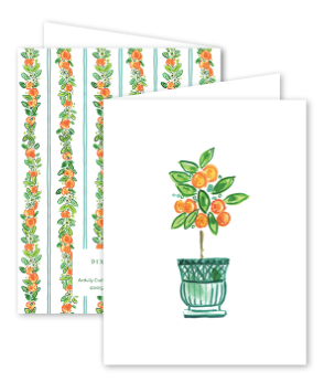 Charleston Citrus Orange Greeting Card