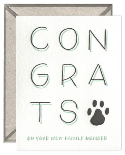 New Pet Congrats Greeting Card
