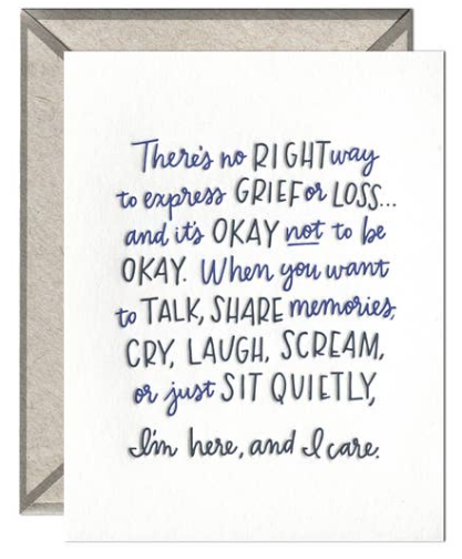 No Right Way to Grieve Greeting Card