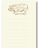 Butcher's Pig Long Notepad