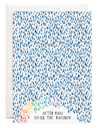 After Rain Comes the Rainbow Greeting Card