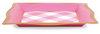 Pink Check Social Tray
