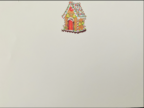 Gingerbread House Dittie Notepad