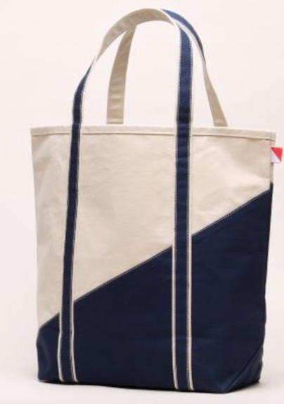 Large Contemporary Navy Boat Bag