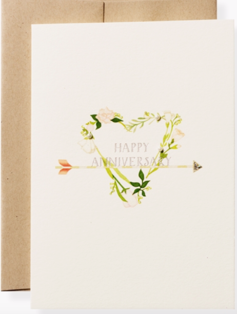 Anniversary Heart Greeting Card