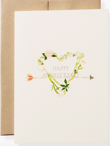 Anniversary Heart Greeting Card