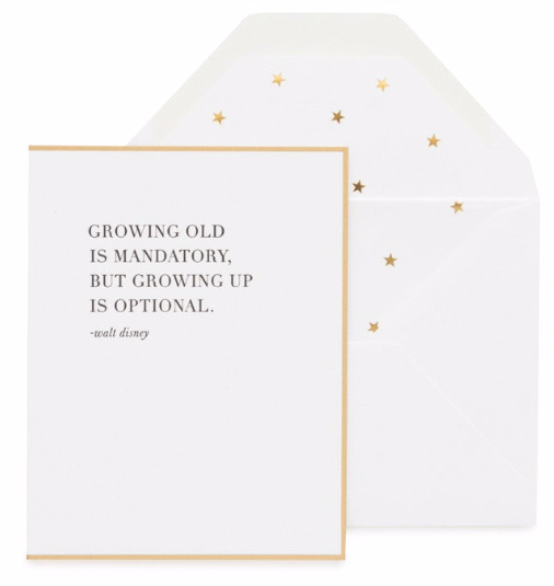 Growing Up Is Optional Birthday Greeting Card