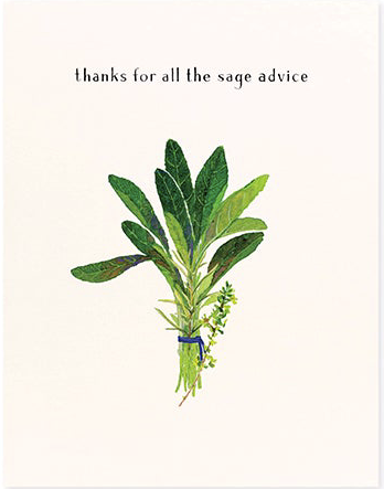 Sage Advice Greeting Card