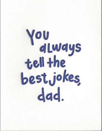 Dad Jokes Father's Day Greeting Card