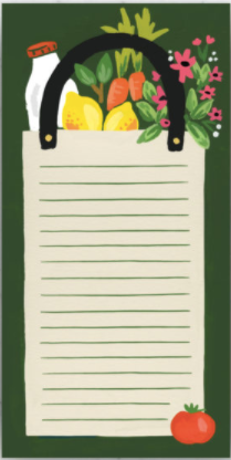 Grocery Bag Market List Magnetized Notepad