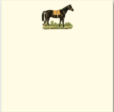 Thoroughbred Horse Notepad