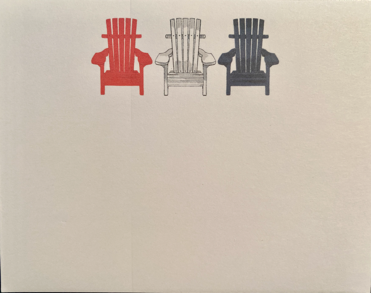 Adirondack Chairs Dittie Notepad