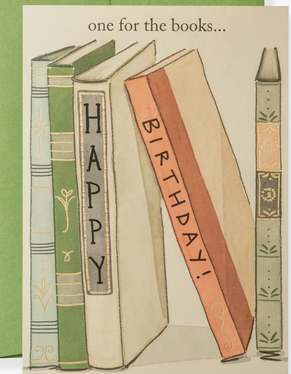Books Birthday Greeting Card