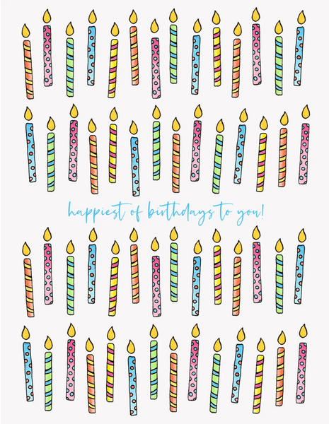 Birthday Candles Greeting card