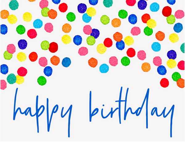 Confetti Birthday Greeting Card