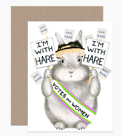 I'm With Hare Card