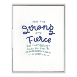 Strong and Fierce Greeting Card
