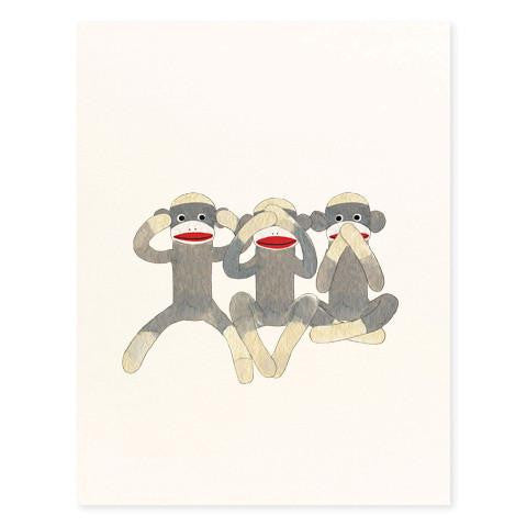 Monkey Business Greeting Card