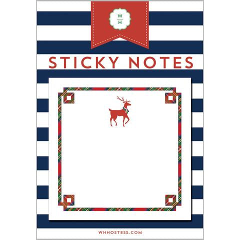 Reindeer Christmas Sticky Notes